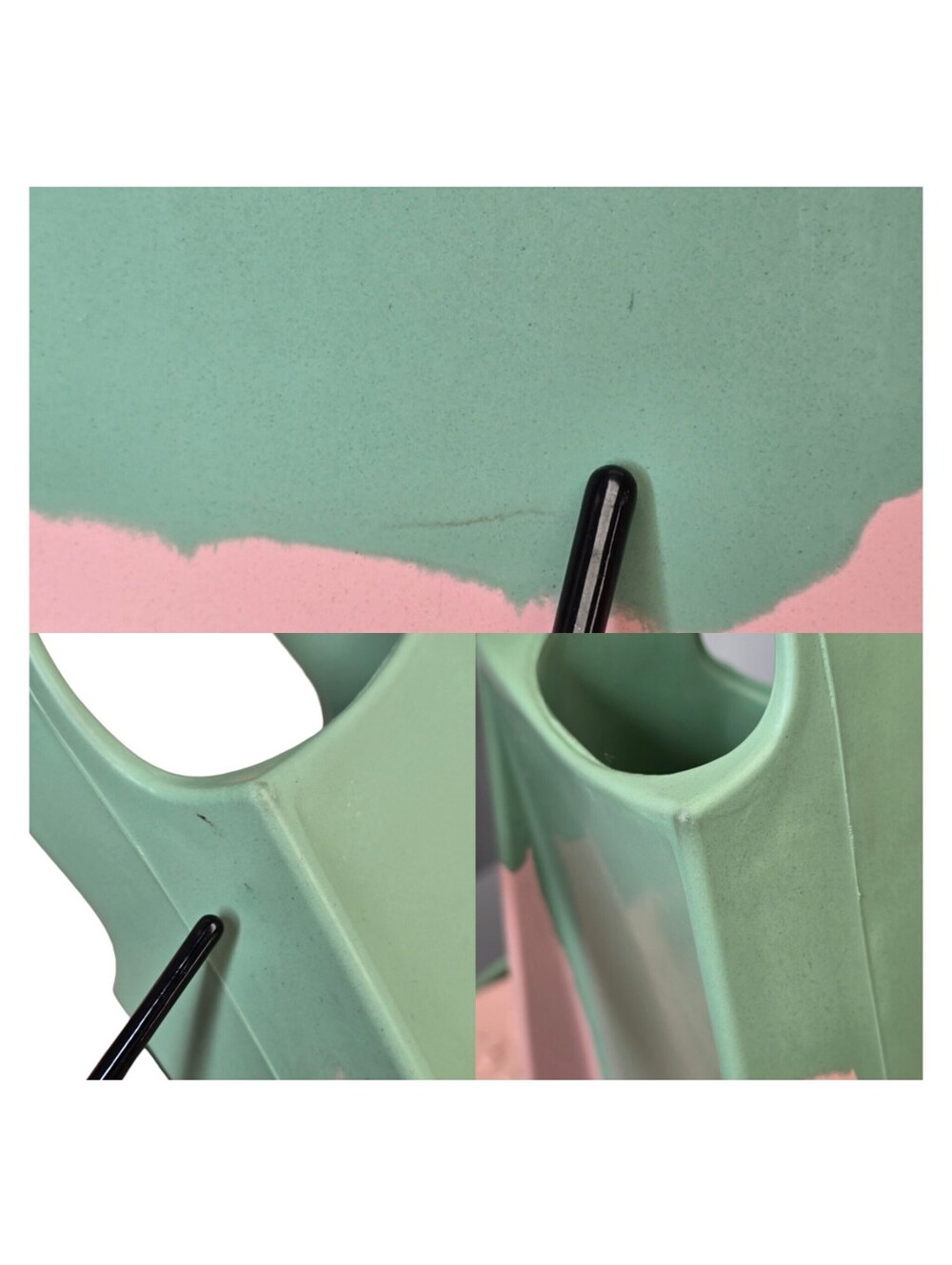 Yucca Short Blade Fins Light Pink Mint Green Medium Large - Picture 16 of 16